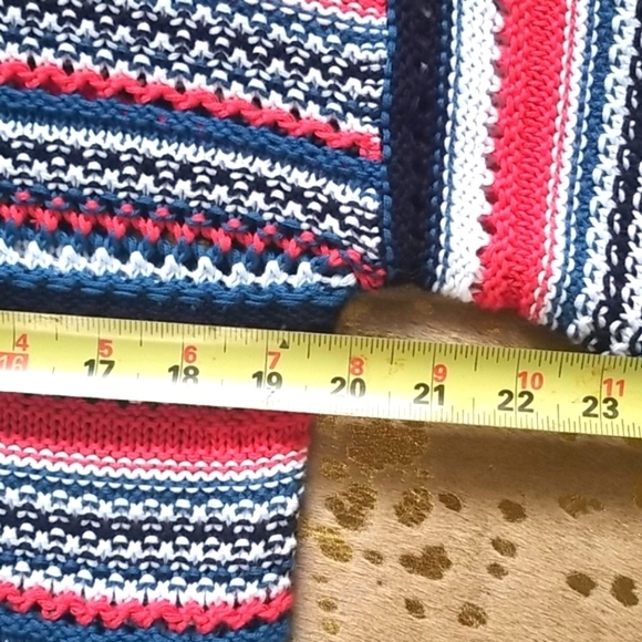 BB Dakota Striped Open Knit Crew Neck Sweater - Picture 6 of 10